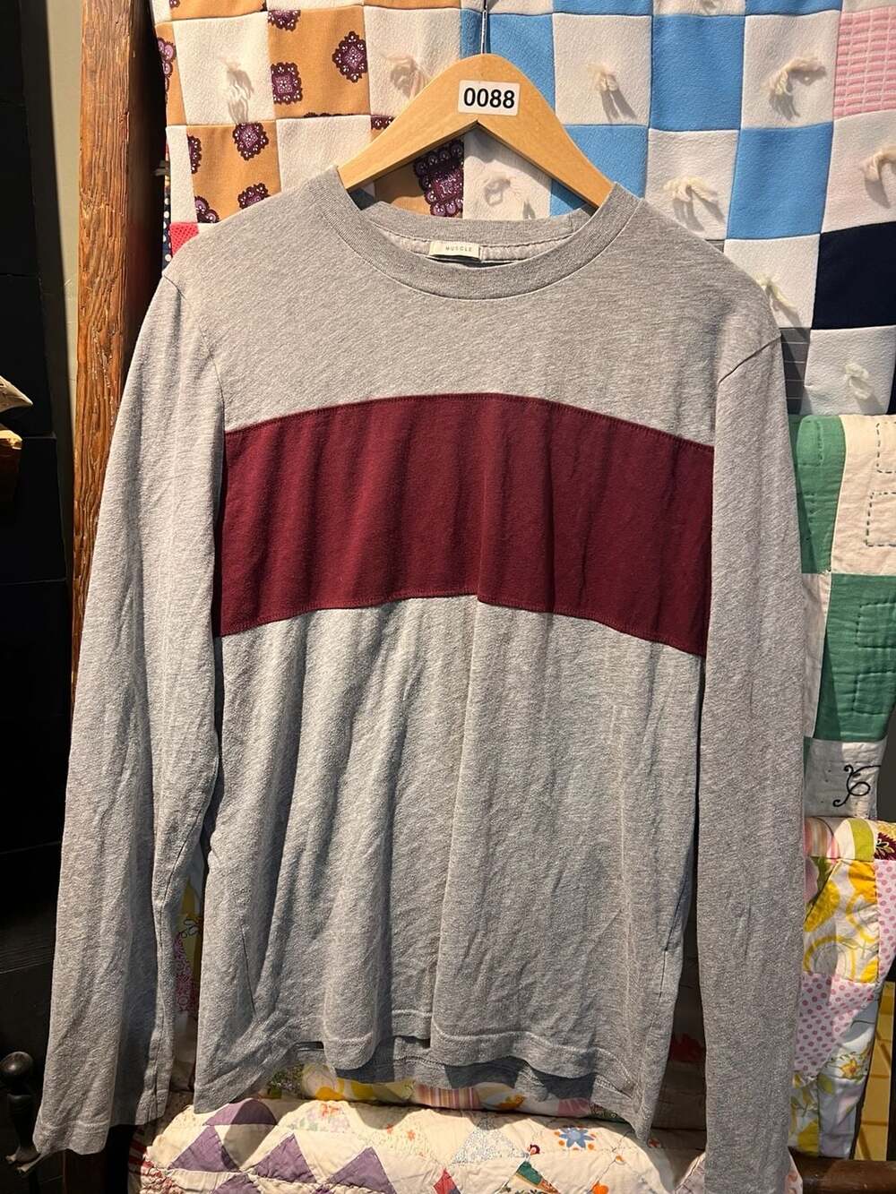 Abercrombie & Fitch Muscle Long Sleeve T-Shirt Size L Gray
